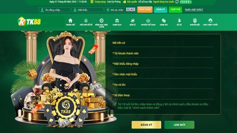 Bước 2: Truy Cập Trang Web Chính Thức & Bắt Đầu Đăng Ký